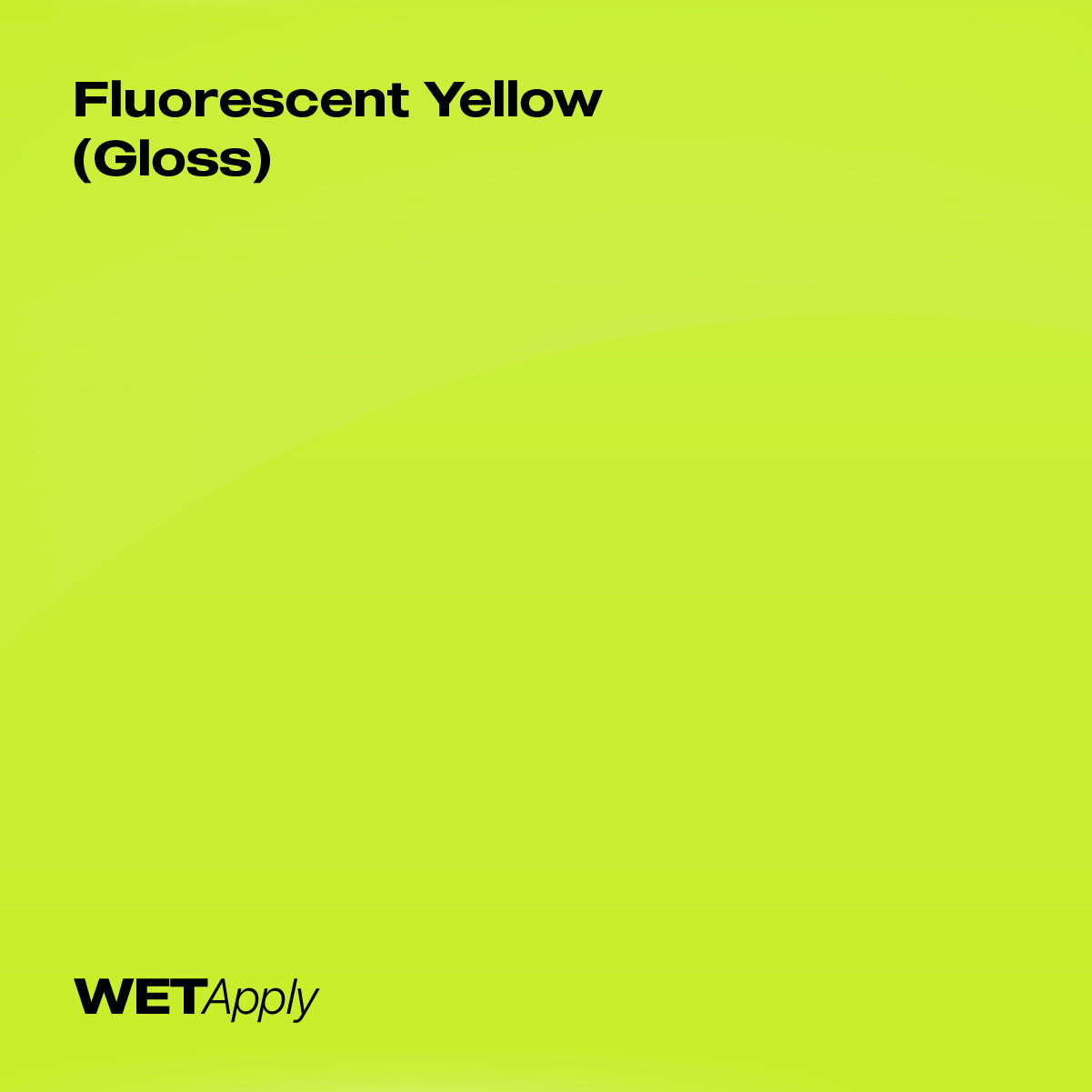 Fluorescent Yellow (Gloss) paint protection film installed on vehicle – premium automotive PPF