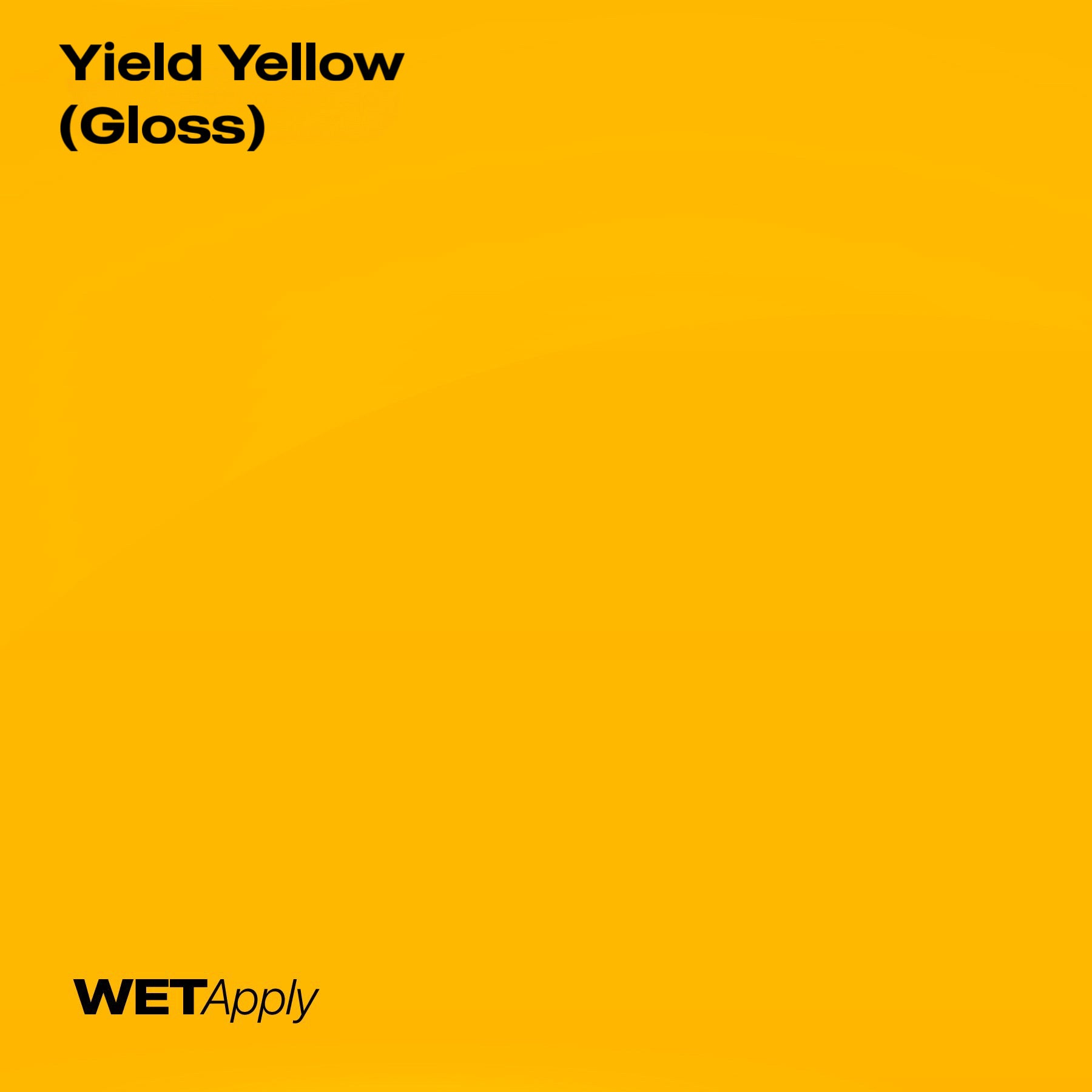 Yield Yellow (Gloss) paint protection film installed on vehicle – premium automotive PPF