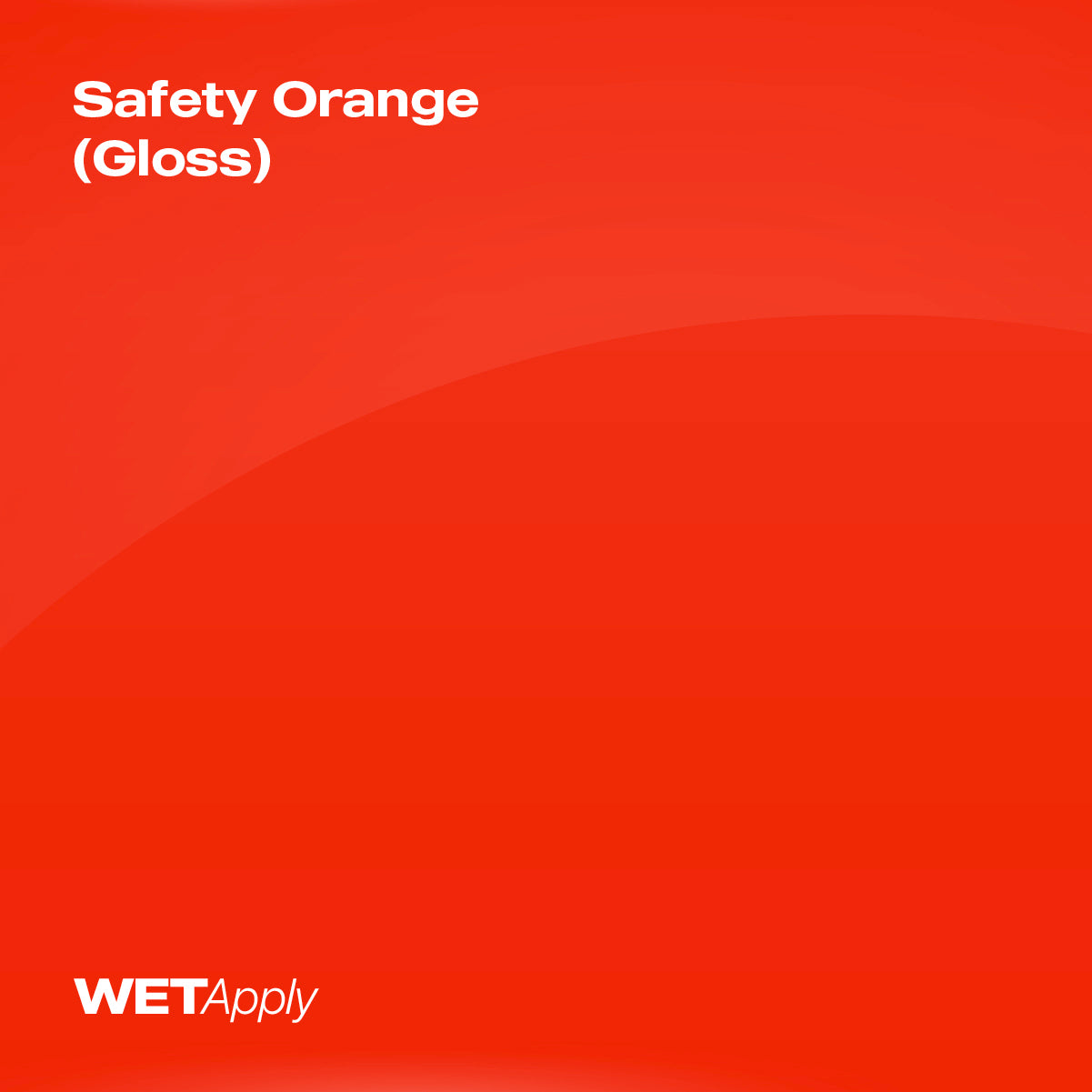 Safety Orange (Gloss) paint protection film installed on vehicle – premium automotive PPF