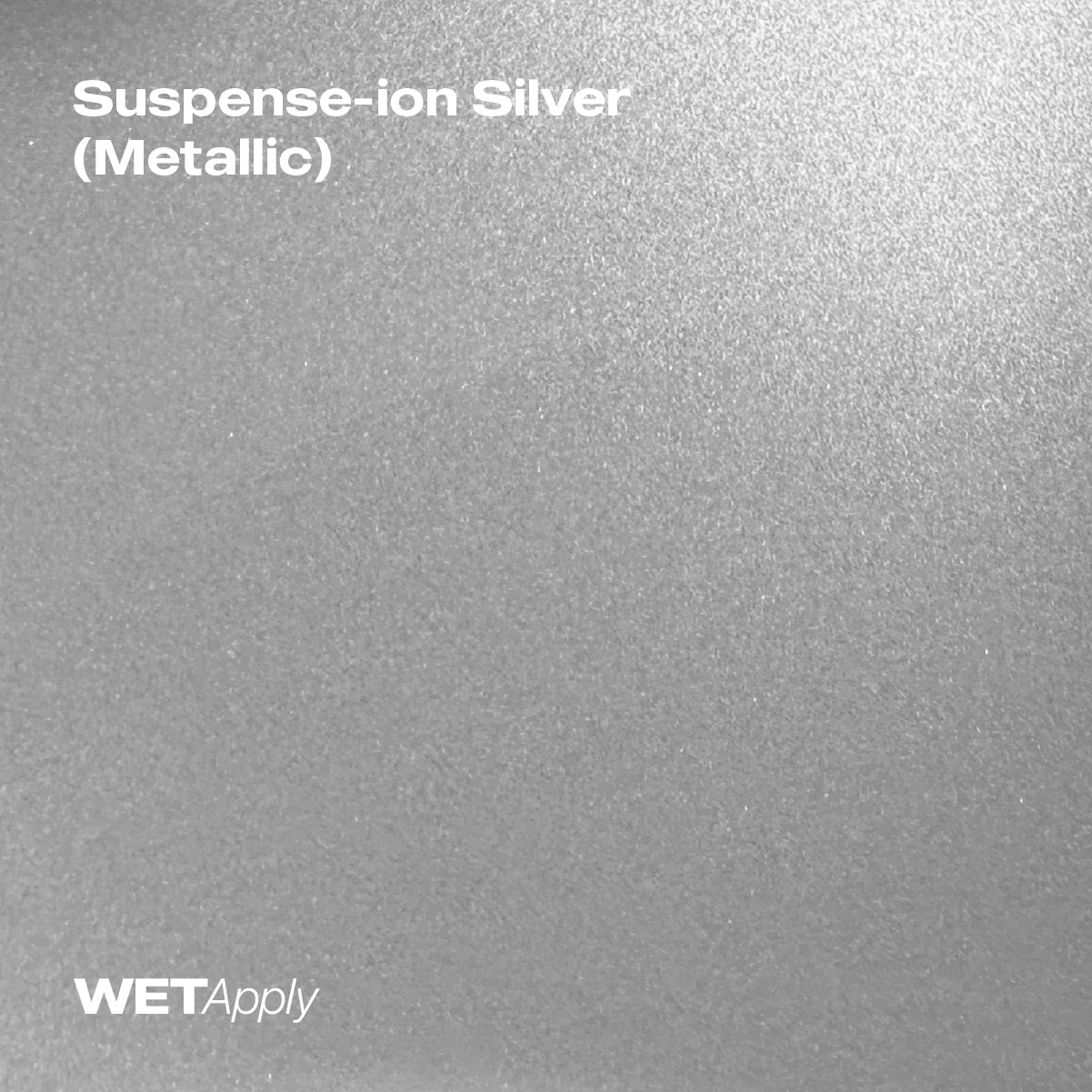 Suspense-ion Silver (Metallic) paint protection film installed on vehicle – premium automotive PPF