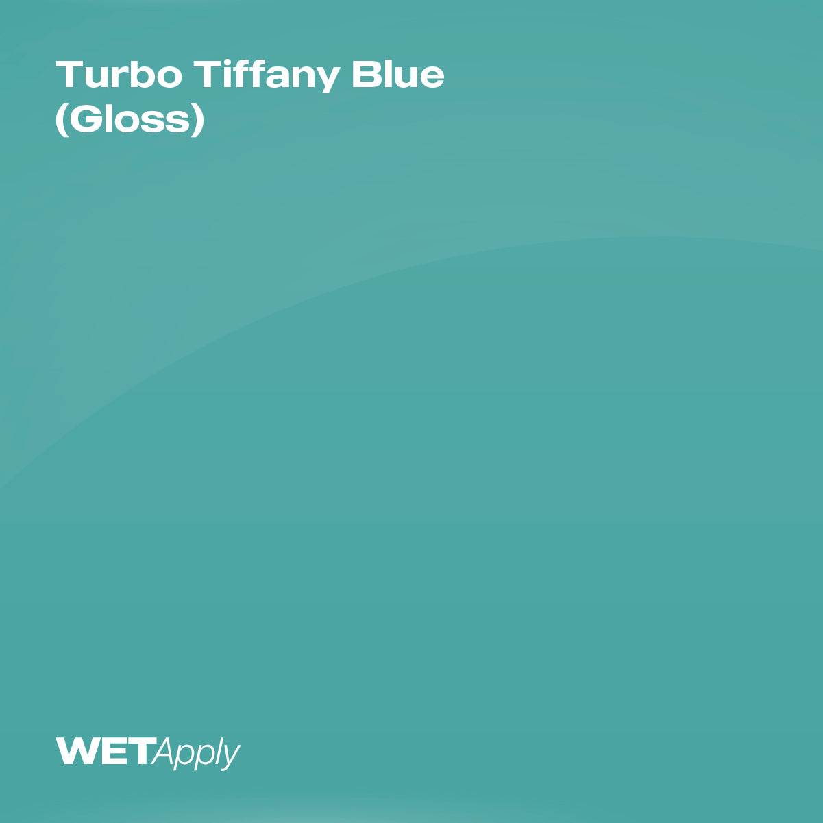 Turbo Tiffany Blue (Gloss) paint protection film installed on vehicle – premium automotive PPF