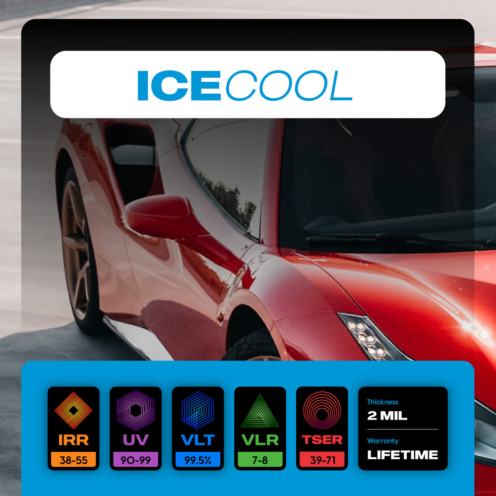ICE COOL Window Film paint protection film installed on vehicle – premium automotive PPF