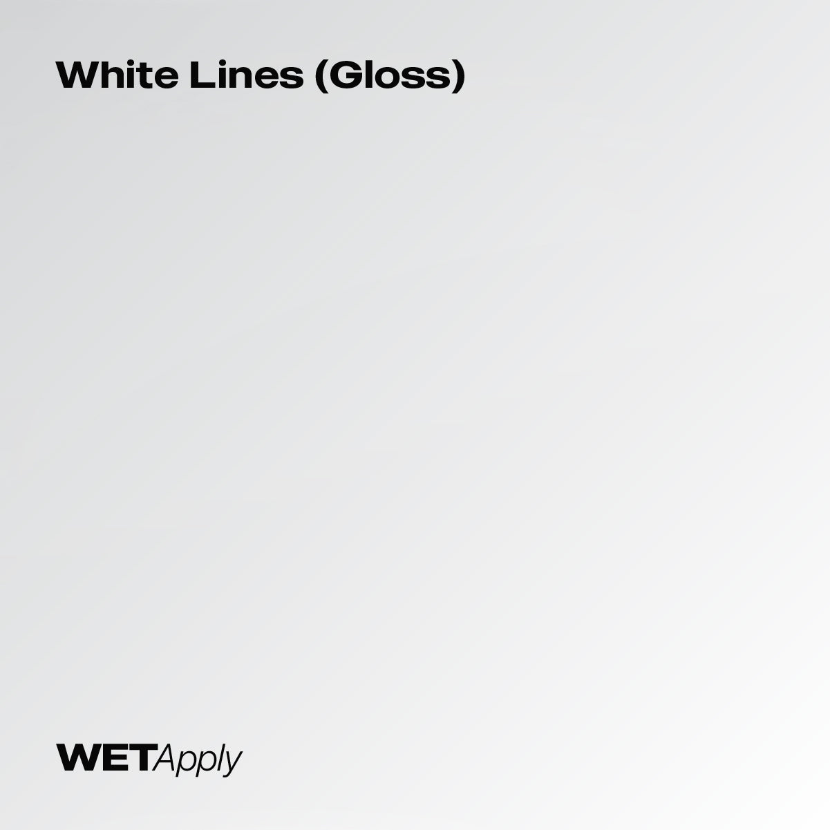 White Lines (Gloss) paint protection film installed on vehicle – premium automotive PPF