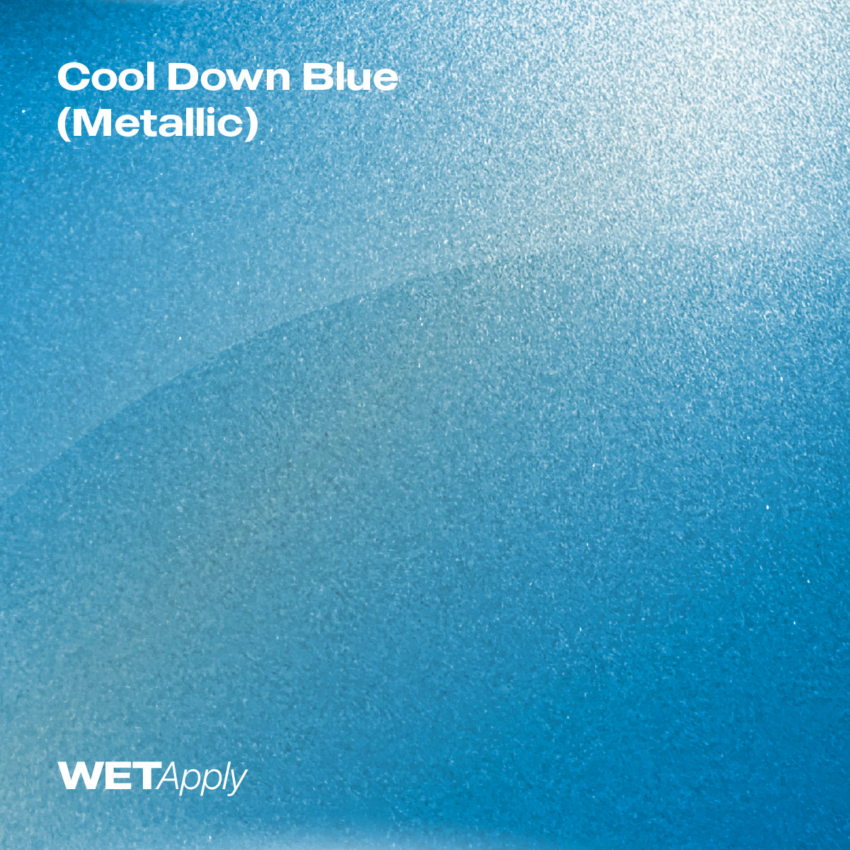 Cool Down Blue (Metallic) paint protection film installed on vehicle – premium automotive PPF