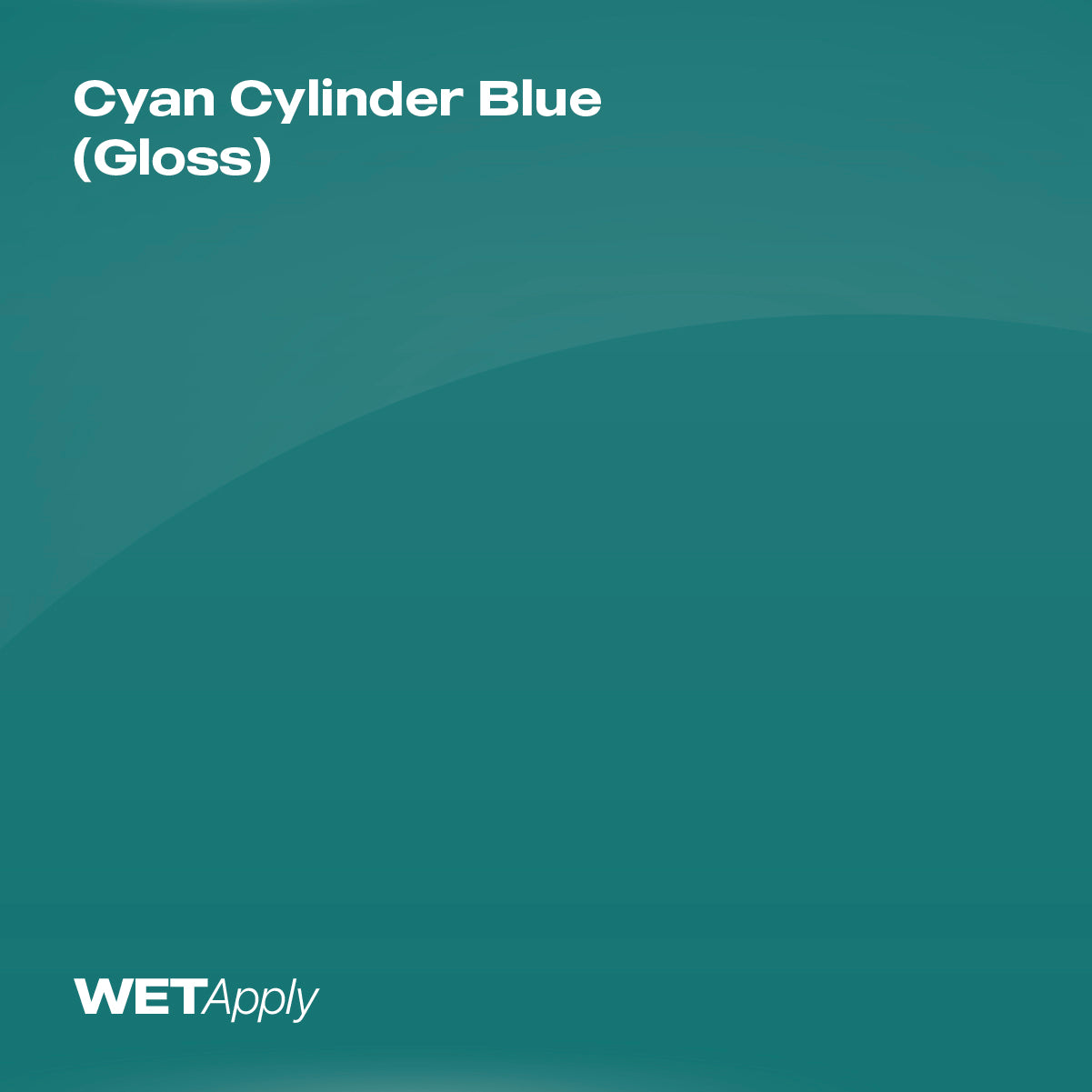 Cyan Cylinder Blue (Gloss) paint protection film installed on vehicle – premium automotive PPF