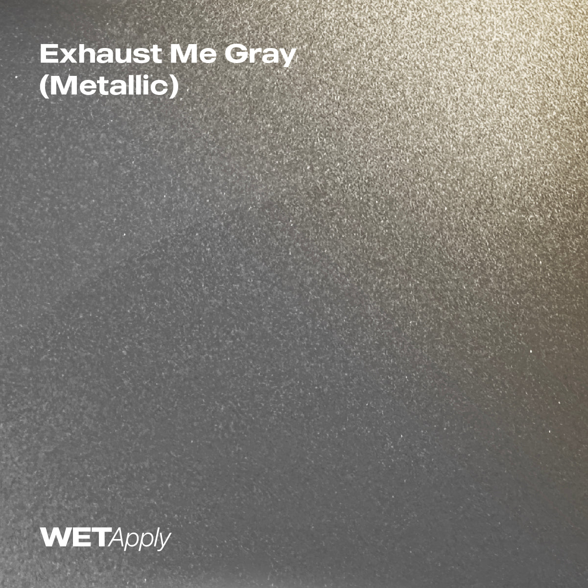Exhaust Me Gray (Metallic) paint protection film installed on vehicle – premium automotive PPF