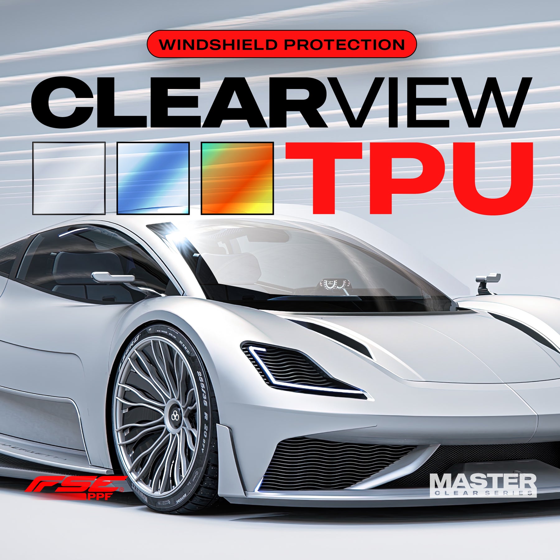 CLEARVIEW (TPU) - Windshield paint protection film installed on vehicle – premium automotive PPF