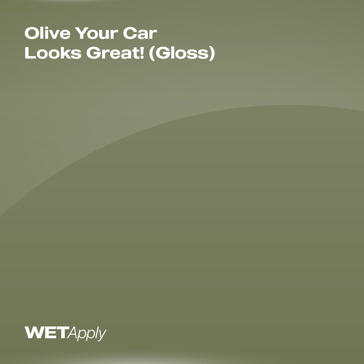 Olive Your Car Looks Great! (Gloss) paint protection film installed on vehicle – premium automotive PPF