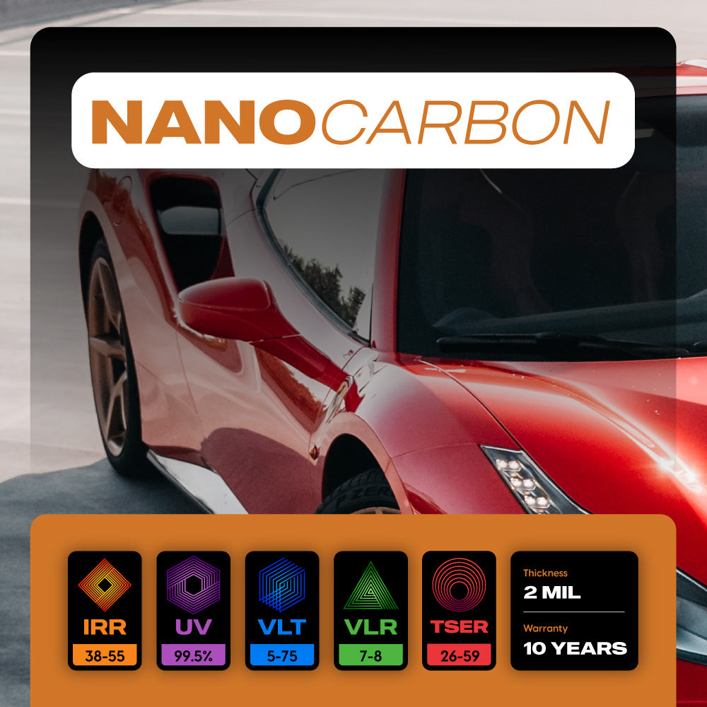 NANO CARBON Window Film paint protection film installed on vehicle – premium automotive PPF